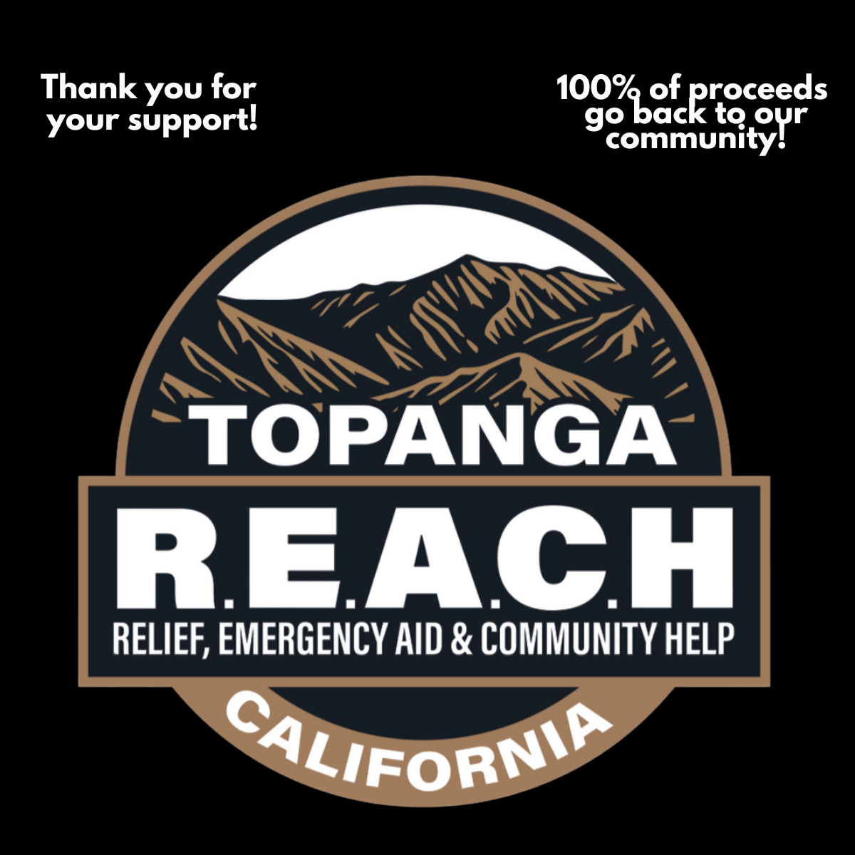In person purchase of Official Topanga REACH Merch-$40